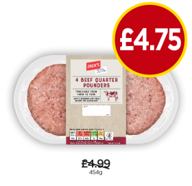 Jack's Beef Quarter Pounders - Now Only £4.75 at Budgens
