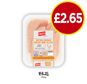 Jack's British Chicken Breast Mini Fillets - Now Only £2.65 at Budgens