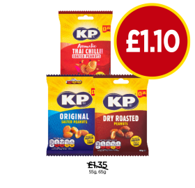 KP Original, Thai Chilli, Dry Roasted - Now Only £1.10 at Budgens