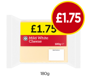 Mild White Cheese - Now Only £1.75 at Budgens