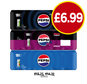 Pepsi, Max, Cherry - Now Only £6.99 at Budgens