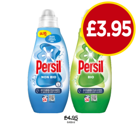 Persil Non Bio, Bio - Now Only £3.95 at Budgens