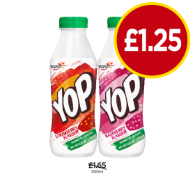 YOP Strawberry, Raspberry - Now Only £1.25 at Budgens