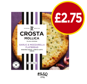 Crosta Mollica Garlic & Mozzarella Flatbread - Now Only £2.75 at Budgens