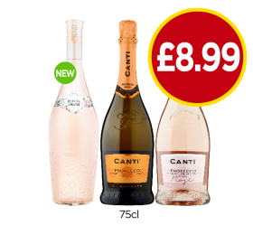 Fleurs De Prairie, Canti Prosecco, Rosé - Now Only £8.99 at Budgens