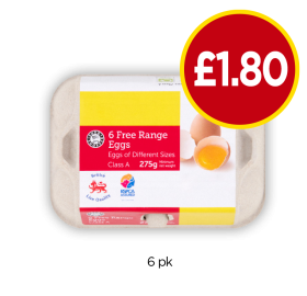 Free Range Eggs - Now Only £1.80 at Budgens