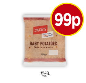 Jack's Baby Potatoes - Now Only 99p at Budgens