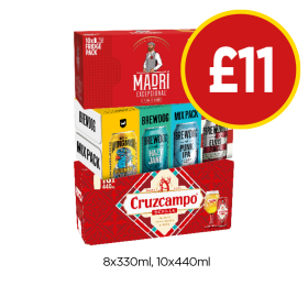 Madri, Brewdog Variety, Cruzcampo - Now Only £11 at Budgens