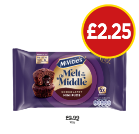 McVities Melt In The Middle Puds - Now Only £2.25 at Budgens