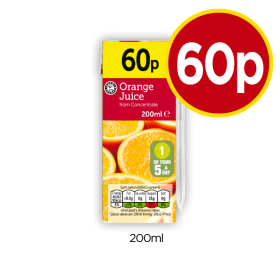 Orange Juice - Now Only 60p at Budgens