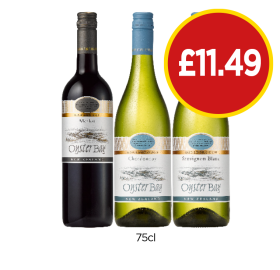 Oyster Bay Merlot, Chardonnay, Sauvignon Blanc - Now Only £11.49 at Budgens