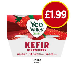 Yeo Valley Kefir Strawberry - Now Only £1.99 at Budgens