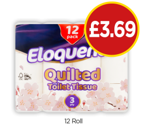 Eloquence Quilted Toilet Tissue - Now Only £3.69 at Budgens