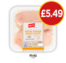 Jack's British Chicken Breast Fillets - Now Only £5.49 at Budgens