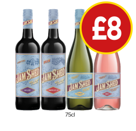 Jam Shed Malbec, Tempranillo, Chardonnay, Rosé - Now Only £8 at Budgens