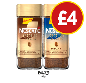Nescage Gold, Decaf - Now Only £4 at Budgens