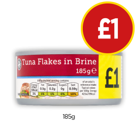 Tuna Flakes In Brine - Now Only £1 at Budgens
