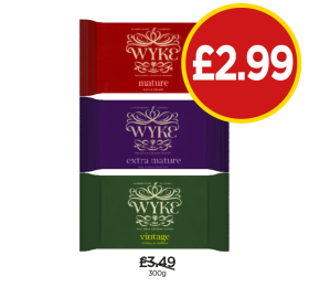 Wyke Cheddar Mature, Extra, Vintage - Now Only £2.99 at Budgens