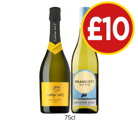 Yellow Tail Prosecco, Brancott Sauvignon Blanc - Now Only £10 at Budgens