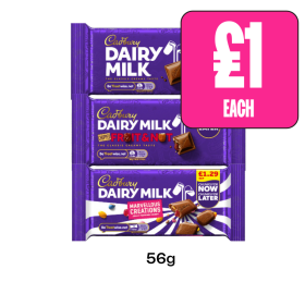 Cadbury Dairy Milk, Fruit & Nut, Marvellous Creations - Now Only £1 at Budgens