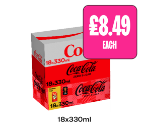 Diet Coke, Coca Cola Zero - Now Only £8.49 at Budgens