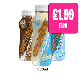 Grenade Fudge Brownie, White Chocolate, Cookies & Cream - Now Only £1.99 at Budgens