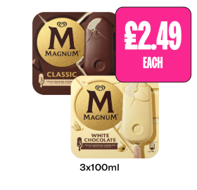 Magnum Classic, White Chocolate - Now Only £2.49 at Budgens