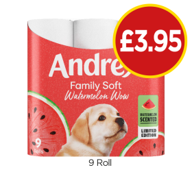 Andrex Family Soft Watermelon Wow - Now Only £3.95 at Budgens