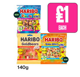 Haribo Pixels, Goldbears, Balla Bites - Now Only £1 at Budgens