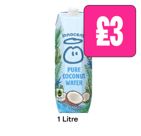 Innocent Pure Coconut Water - Now Only £3 at Budgens