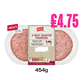 Jack's Beef Quarter Pounders - Now Only £4.75 at Budgens