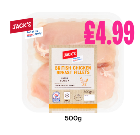 Jack's British Chicken Breast Fillets - Now Only £4.99 at Budgens