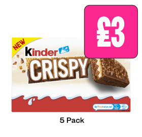 Kinder Crispy - Now Only £3 at Budgens