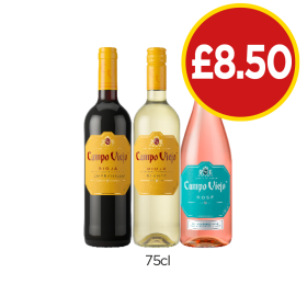 Campo Viejo Tempranillo, Blanco, Rose - Now Only £8.50 at Budgens