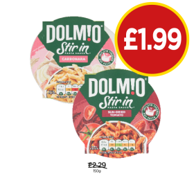 Dolmio Stir In Carbonara, Sun-Dried Tomato - Now Only £1.99 at Budgens