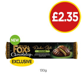 Fox's Chocolatey Dubai Style Pistachio - Now Only £2.35 at Budgens