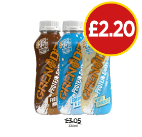 Grenade Fudge Brownie, Cookies & Cream, White Chocolate - Now Only £2.20 at Budgens