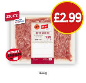 Jack's Beef Mince - Now Only £2.99 at Budgens