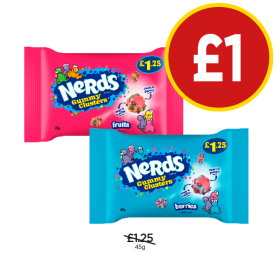 Nerds Gummy Clusters Fruits, Berries - Now Only £1 at Budgens