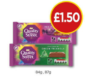 Quality Street Bar The Purple One, Green Triangle - Now Only £1.50 at Budgens