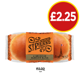 St Pierre Brioche Burger Buns - Now Only £2.25 at Budgens
