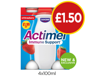 Actimel Strawberry - Now Only £1.50 at Budgens