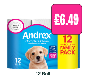 Andrex Complete Clean - Now Only £6.49 at Budgens