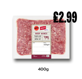 Jack's Beef Mince - Now Only #2.99 at Budgens