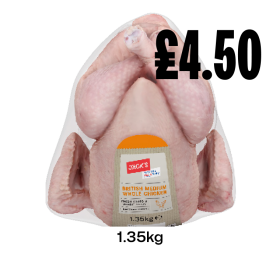 Jack's British Medium Whole Chicken - Now Only £4.50 at Budgens