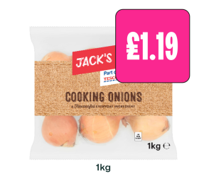 Jack's Cooking Onions - Now Only £1.19 at Budgens