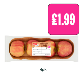 Jack's Pink Lady Apples - Now Only £1.99 at Budgens