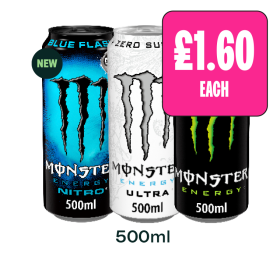 Monster Energy Nitro, Ultra, Original - Now Only £1.60 at Budgens