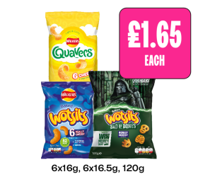 Quavers, Wotsits, Bag Of Bones Cheesy - Now Only £1.65 at Budgens