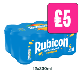 Rubicon Sparkling Mango - Now Only £5 at Budgens